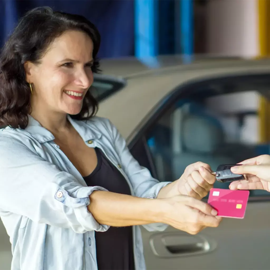 debit card car rental